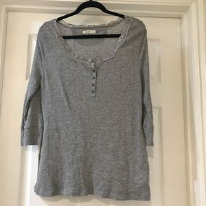 2/$10 Old Navy Ribbed Henley Tee